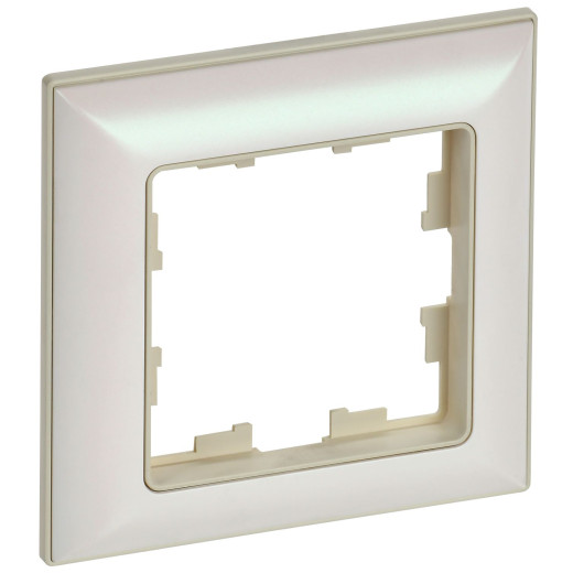 BRITE Рамка 1-мест. РУ-1-Бр беж./жемч. IEK