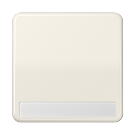 Клавиша для выключателя и кнопки, с полем для надписи, слоновая кость