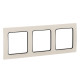 Стокгольм Рамка 3-местная белая с линией цвета черный EKF PROxima