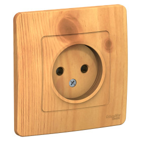 Systeme Electric Blanca внутр Ясень Розетка б/з без шторок 16А, 250В