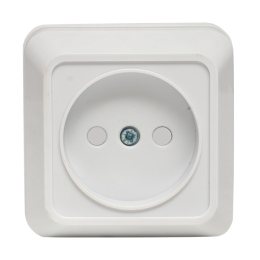 Розетка 1-мест. 10А б/з бел. с защ. штор. Рим EKF PROxima