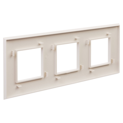 Рамка 3 поста (6 мод.), Avanti, ванильная дымка