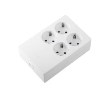 Simon Brico Белый Колодка на 4 розетки Schuko