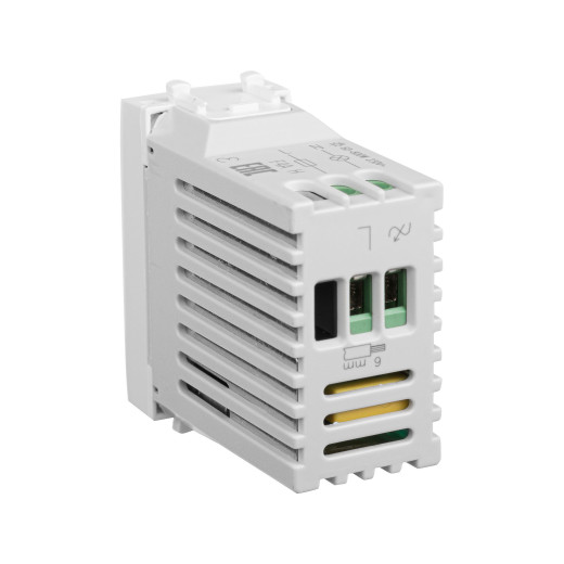 Диммер поворотный модульный, Avanti, белое облако, 1 модуль