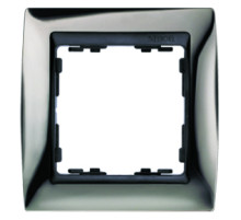Simon 82 Вороненая сталь/Графит Рамка 3-ая