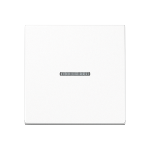 Одинарная клавиша с окошком для балансирных механизмов выключателей (кнопок) с подсветкой, в комплекте с AS90HP (крепежный элемент), дюропласт, белый, A500