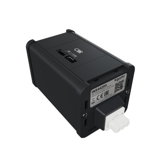 US+ Блок USB типа A/C АНТРАЦИТ