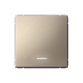 Systeme Electric ArtGallery Шампань Выключатель 1-клавишный кнопочный с подсв. 10А, механизм