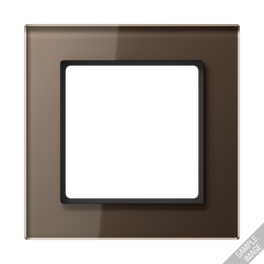 Рамка для вертикальной и горизонтальной установки, 5 постов, стекло, мокко, A CREATION