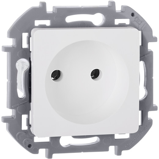 Розетка без заземления - Legrand/Daccord Inspiria - без шторок 16А 250В винтовые зажимы - белый