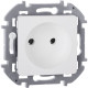 Розетка без заземления - Legrand/Daccord Inspiria - без шторок 16А 250В винтовые зажимы - белый