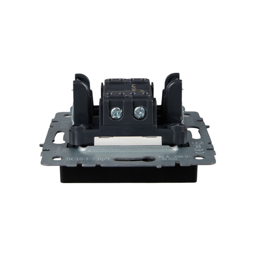 BRITE Выключ. 1-кл. прох. с инд. 10А ВС10-1-7-БрЧ черн. IEK