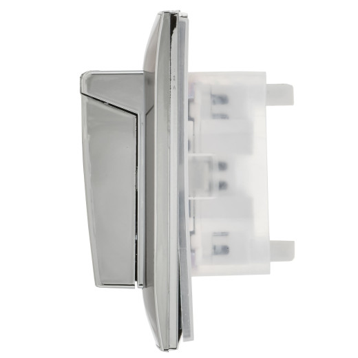 SKANDY Роз. 2-я с кр. 16А в сб IP44 SK-R12N никель IEK