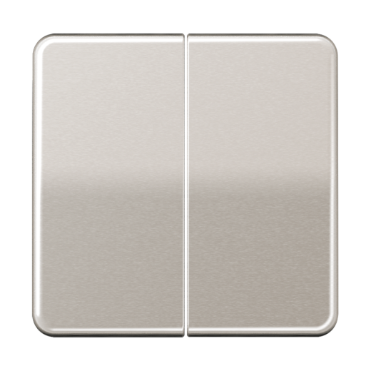 Двойная клавиша для балансирных механизмов выключателей (кнопок), в комплекте с CD95HP (крепежный элемент), металл, платина, CD500