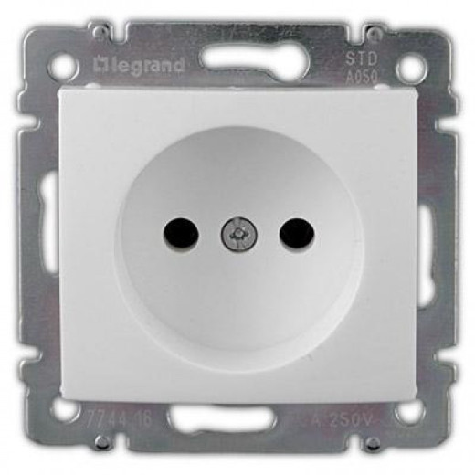 Розетка без заземления - Legrand Valena - без шторок 16А 250В винтовые зажимы - белый