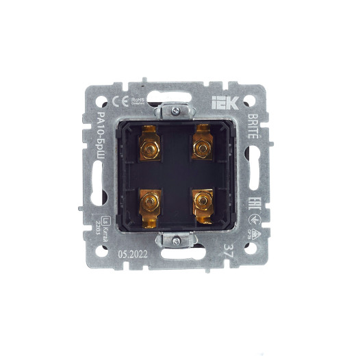 BRITE Аудиорозетка 4-мест. РА10-БрШ шамп. IEK