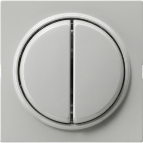 Gira S-Color Серый Переключатель 2-клавишный с самовозвратом, с 4 выходами