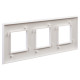 Рамка 3 поста (6 мод.), Avanti, белое облако