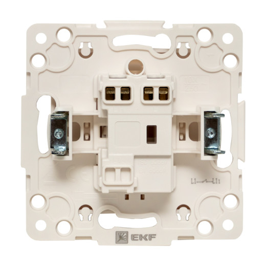 Стокгольм Механизм Выключателя 1-кл. 10А винтовые клеммы белый EKF PROxima