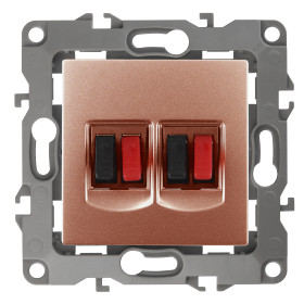 ЭРА Розетка Серия 12 12-3112-14 аудио двойная IP20 медь