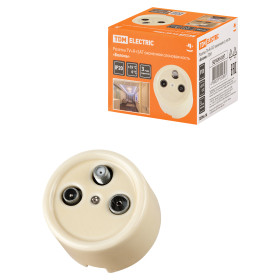 TDM Розетка TV+R+ SAT оконечная сл. кость «Болонь»