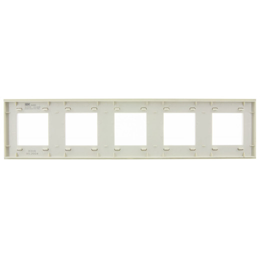 SKANDY Рамка 5-мест. SK-F25B стекло беж. IEK