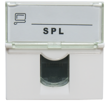SPL Розетка информационная UTP 1хRJ45 45х45 cat5е