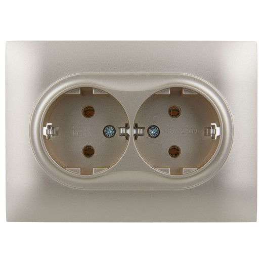 SKANDY Роз. 2-я с з/к без з/ш 16А сб. SK-R08Sh шамп. IEK