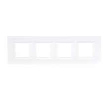 BT Axolute White Рамка 2+2+2+2 мод прямоугольная горизонтальная.