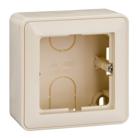 Systeme Electric Wessen 59 Беж Коробка 1-ая подъемная для наружного монтажа с рамкой