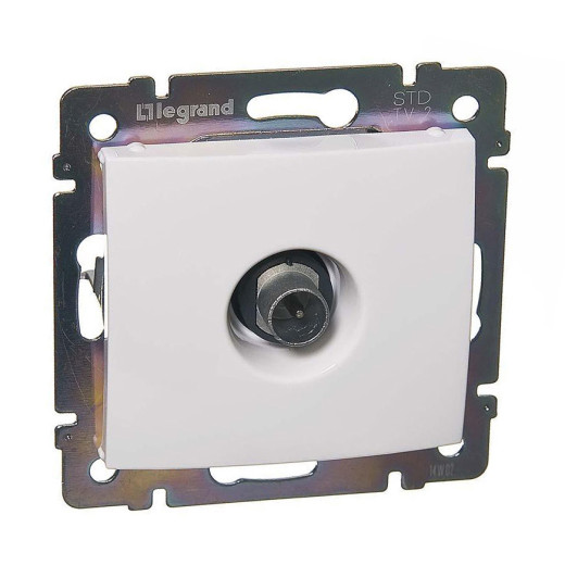 Розетка TV (телевизионная) - Legrand Valena - оконечная - белый