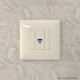 Компьютерная розетка RJ-45 без шторки в стену, кат.6 одинарная, Avanti, ванильная дымка