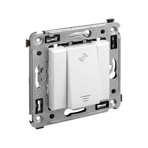 Диммер кнопочный в стену для LED ламп, Avanti, белое облако