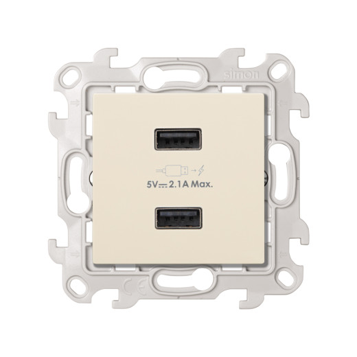 Зарядное устройство 2хUSB 2,1A, сл. кость