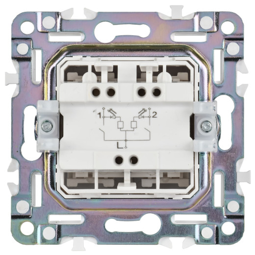 SKANDY Выключ. 2-кл. с инд. 10А SK-V09Gr сер. IEK