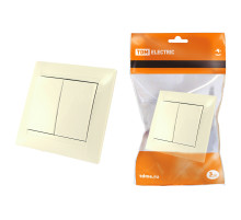 TDM Выключатель 2-х кл. 10А сл. кость 