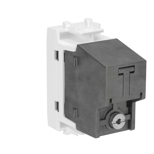 Розетка TV оконечная модульная, Avanti, белое облако, 1 модуль