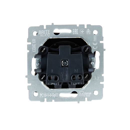 BRITE Роз. без з/к/ш 10А РС10-1-0-БрШ шамп. IEK