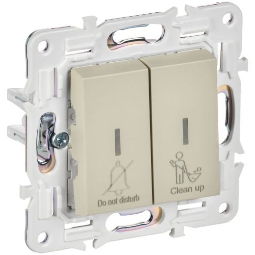 SKANDY Выключ. 2-кл. с инд. отел. 10А SK-V16B беж. IEK