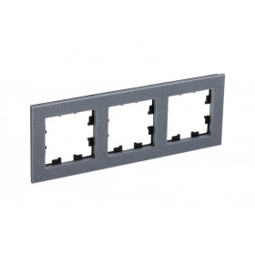 Systeme Electric AtlasDesign Nature Мрамор айс грей Рамка 3-ая