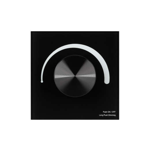 Панель SMART-P37-DIM-IN Black (230V, 1.2A, TRIAC, Rotary, 2.4G) (Arlight, IP20 Пластик, 5 лет)