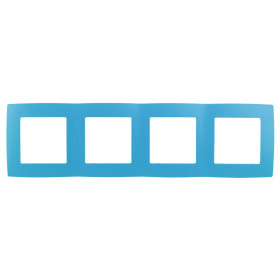 ЭРА 12-5004-28 Рамка на 4 поста, Эра12, голубой (10/100/2000)