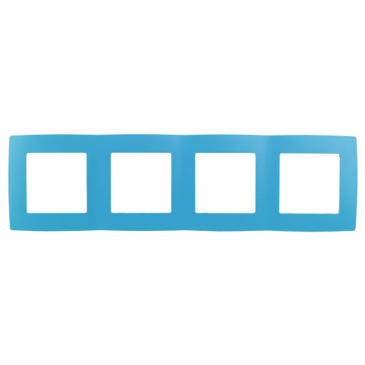12-5004-28 ЭРА Рамка на 4 поста, Эра12, голубой (10/100/2000)