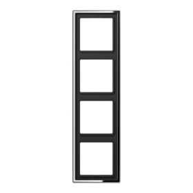 JUNG LS 990 Блестящий Хром Рамка 4-ая