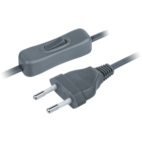 Navigator Шнур 61 722 NPS-FS-170-2x0.5-GR 1.7м с выкл. серый