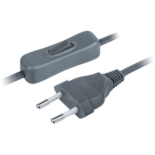 Шнур Navigator 61 722 NPS-FS-170-2x0.5-GR 1.7м с выкл. серый