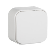 Legrand Quteo Белый Выключатель 1-клавишный 10А.