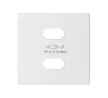 Simon 82 Concept Матовый белый, Накладка для зарядного устройства 2xUSB