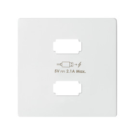 Simon 82 Concept Матовый белый, Накладка для зарядного устройства 2xUSB