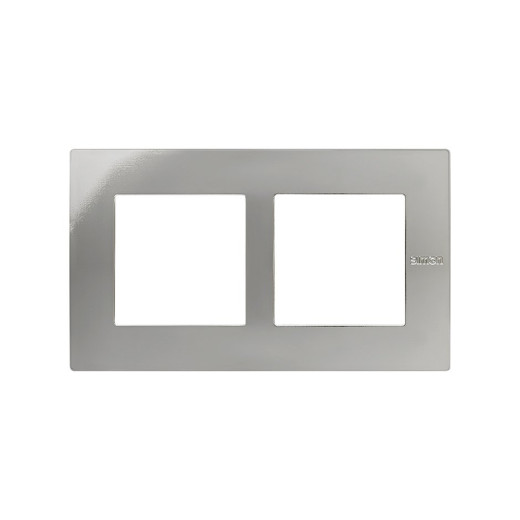 Рамка 2-х местная, Scudo, хром